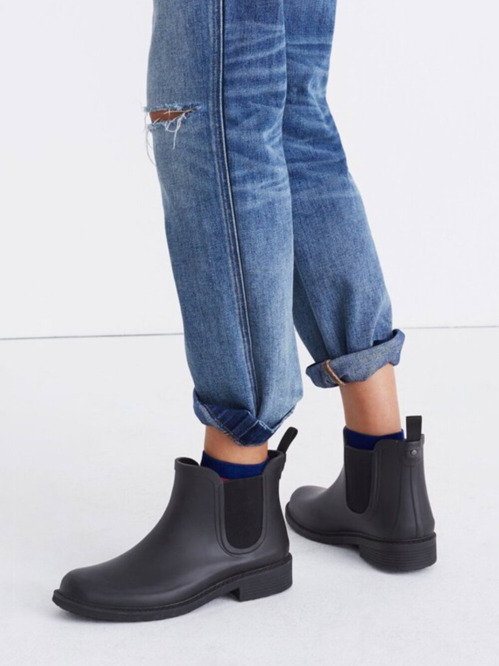 Madewell Chelsea Rainboot True Black - Size 6